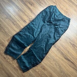 Vintage 90s Nike Retro Reversible Green/Black Nylon Trackpants